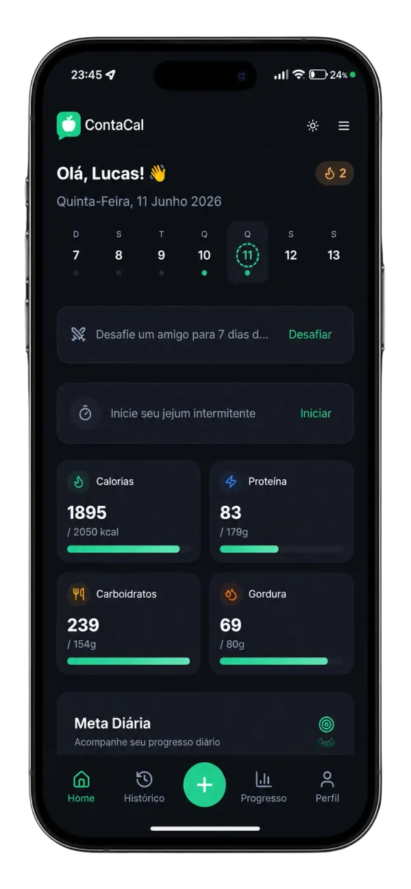 Acompanhe no app